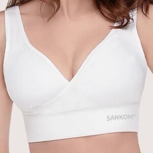 SANKOM Patent Support and Posture Bra Classic White Size XL